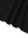 Black 1950S V-Neck Lantern Sleeve Knitted Top - vintage fashion, retro style, classic black