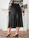Black 1950s A-Line Satin Skirt — because 1950s glamour deserves an encore