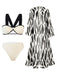 Black 1950s Contrast Spots Long Cover Up - vintage fashion, retro style, classic black