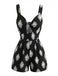 Black 1950s Cutout Twist-Front Romper - vintage romper, retro jumpsuit for vintage lovers