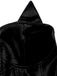 Black 1950s Halloween Catwoman Leather Dress - vintage dress, retro fashion, rockabilly