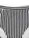 Black 1950s Halter Stripe Knotted Tankini Set - vintage fashion, retro style, classic black