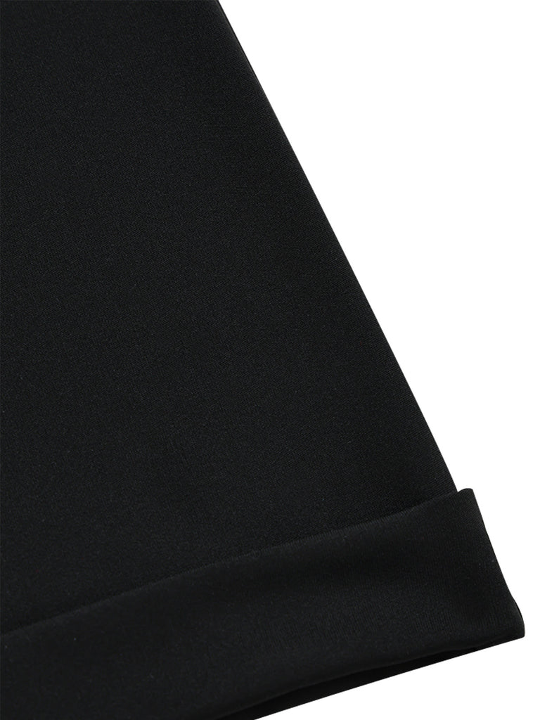 Black 1950s Ruffle Shorts 11