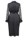 This Black 1950s Lace Belted Nightgowns wraps her in 1950s elegance, one twirl at a time