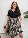 Black 1950s Patchwork Swing Dress: timeless style reimagined