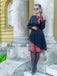 Black 1950s Plaid Patchwork Swing Dress — vintage elegance for the modern woman