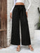 Black 1950s Polka Dot Elastic Waist Pants - vintage fashion, retro style, classic black