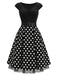 Black 1950s Mesh Vintage Classic Dress 3