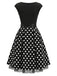 Black 1950s Mesh Vintage Classic Dress 5