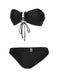 Black 1950s Solid Bikini Set With Skirt, vintage skirt, retro style - perfect for women who love vintage and retro fashion