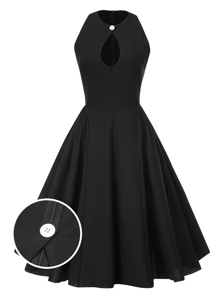 1950s Solid Keyhole Sleeveless Dress | 1950s | vintage dress, retro fashion
