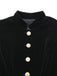 Black 1950s Velvet Stand Collar Dress - vintage dress, retro fashion, rockabilly