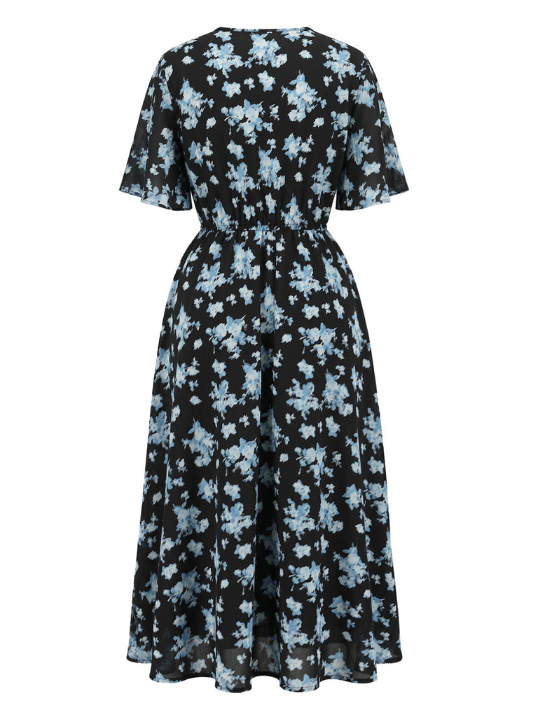 Blue 1960s Vintage Classic Dress 3