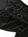 Black 1960s Gothic Flocked Dress - vintage dress, retro fashion, classic black