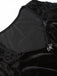 Black 1960s Gothic Flocked Dress - vintage dress, retro fashion, classic black