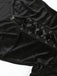 Black 1960s Gothic Flocked Dress - vintage dress, retro fashion, classic black