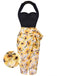 Black 1960s Halter Sunflower Pencil Dress — vintage elegance for the modern woman