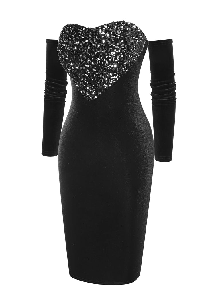 1960s Heart Shape Sequined Patchwork | 1960s | vintage dress, retro fashion