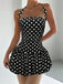 Black-1960s-Polka-Dot-Halter-Bubble-Dress, vintage, retro, dress