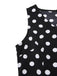 Black 1960s Polka Dot V-Neck Dress, vintage dress, retro fashion - perfect for women who love vintage and retro fashion
