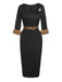 Black 1960s Raw Hem Leopard Asymmetric Wrap Dress, vintage dress, retro fashion - perfect for women who love vintage and retro fashion