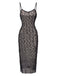 Black 1960s Sequined Spaghetti Straps Dress, vintage dress, retro fashion - perfect for women who love vintage and retro fashion