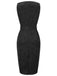 Black 1960s Sleeveless Butterflies Belted Solid Dress — vintage elegance for the modern woman
