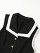 Black 1960s Sleeveless Lapel Button Bodycon Dress, vintage dress, retro fashion - perfect for women who love vintage and retro fashion
