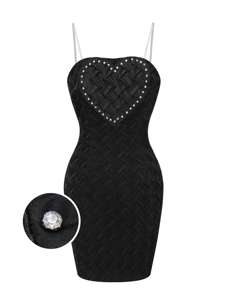 1960s Strapless Woven Heart Dress | 1960s | vintage dress, retro fashion