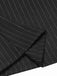 She slips into this Black 1960s Striped V-Neck Belted Dress and suddenly it's a 1960s daydream