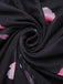 Black 1960s V-Neck Floral Mesh Dress — the kind of 1960s dress that makes strangers smile