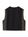 Black 1960s Vintage Embroidered Vest Jacket — vintage elegance for the modern woman