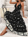 Black 1970s Bohemian Halter Backless Maxi Dress - vintage dress, retro fashion for vintage lovers
