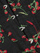 Black 1970s Floral Embroidered Corset Top - vintage fashion, retro style, classic black