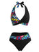 Black 1970s Tankini 3