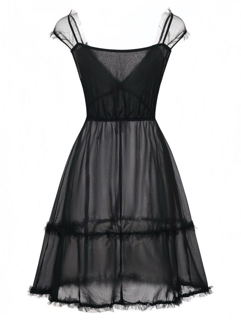 Black 1970s Vintage Nightgown 7