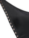 Black 1970s Studded Cutout One-Piece Swimsuit — 1970s poolside glamour meets sun-drenched confidence