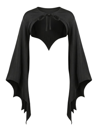 Black 1970s Vintage Classic Cape