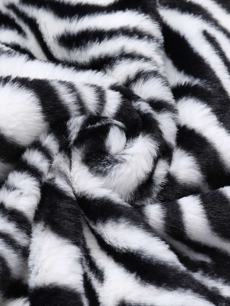 1970s Zebra Fur Collar Cape | 1970s | vintage outerwear, retro jacket