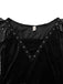 Black 1980s Devil Bat Punk Style Mesh Dress - vintage dress, retro fashion, classic black
