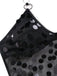 Black 1980s Halter Backless Mesh Cover-Up 5