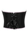 This Black 1980s Steampunk Bowknots Bandeau Corset is 1980s romance against her skin
