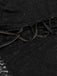 This Black 1980s V-Neck Floral Lace Hooded Dress wraps her in 1980s elegance, one twirl at a time