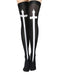 Black Floral Striped Vintage Classic Dress 3