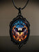 Black Halloween Bat Vintage Pendant Necklace, vintage fashion, retro style - perfect for women who love vintage and retro fashion