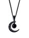 She adds this Black Halloween Hollow Crescent Moon Necklace and suddenly it's vintage perfection