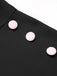 She finds her 1950s story in this Black & Pink 1950s Solid Tie Lapel Romper