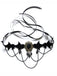 Black Retro Halloween Gemstone Necklace: timeless style reimagined