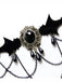 Black Retro Halloween Gemstone Necklace — vintage elegance for the modern woman