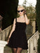 This Black Solid Sleeveless Lace Mini Dress wraps her in vintage elegance, one twirl at a time